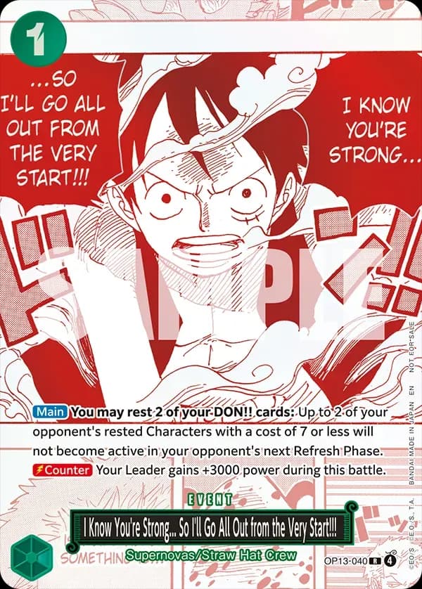 I Know You're Strong... So I'll Go All Out from the Very Start!!!