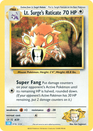 Lt. Surge's Raticate