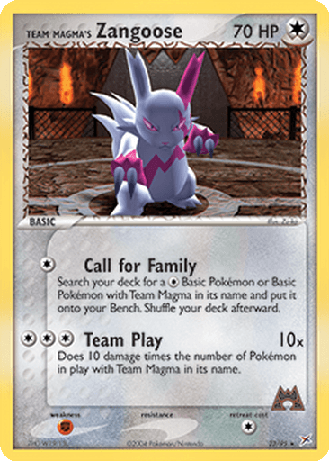 Team Magma's Zangoose