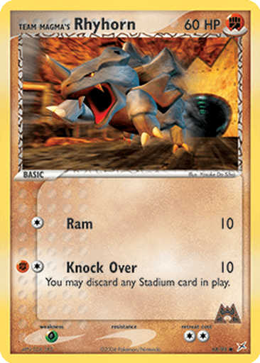 Team Magma's Rhyhorn