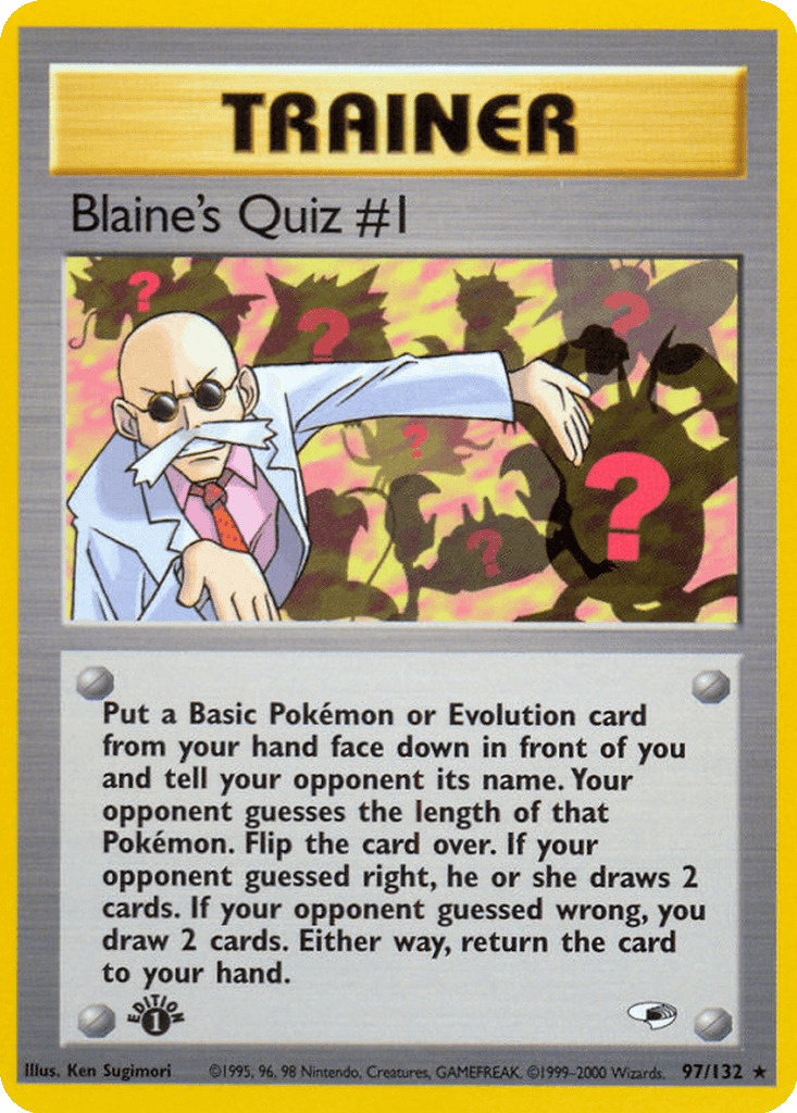 Blaine's Quiz #1