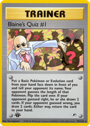 Blaine's Quiz #1