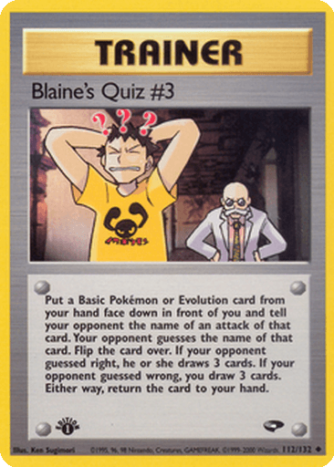 Blaine's Quiz #3