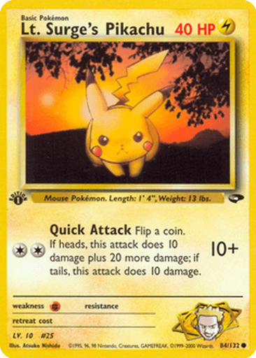 Lt. Surge's Pikachu