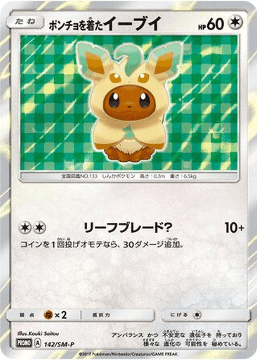 Poncho-wearing Eevee