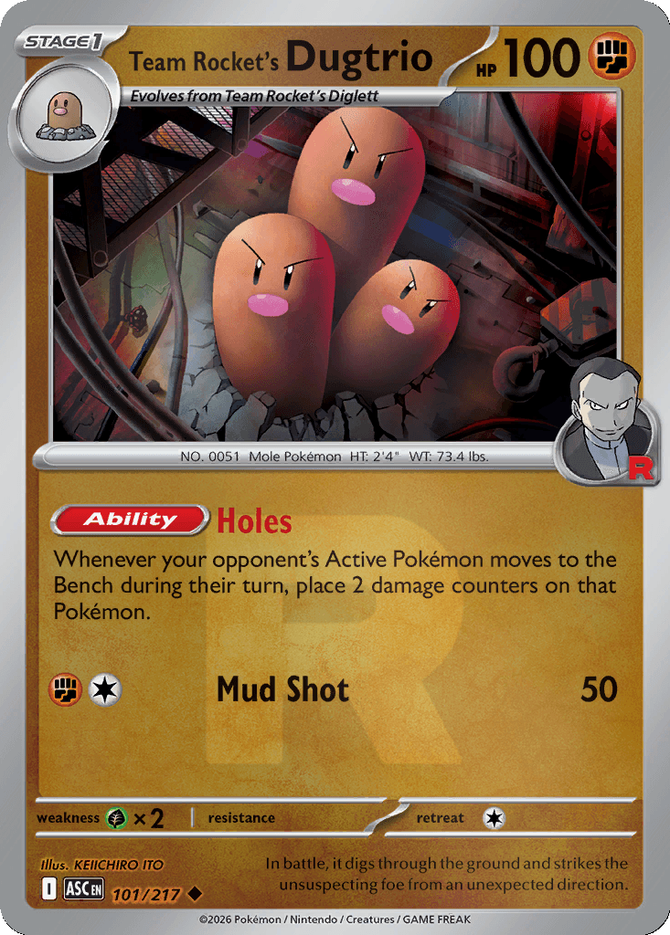 Team Rocket's Dugtrio