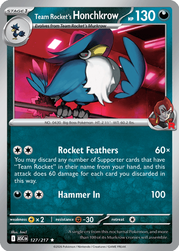 Team Rocket's Honchkrow