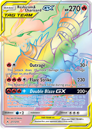 Reshiram & Charizard GX