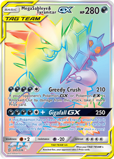 Mega Sableye & Tyranitar GX