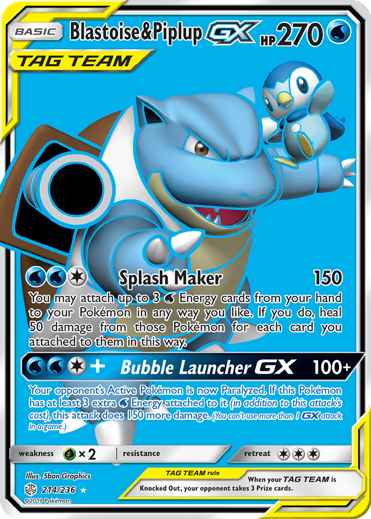 Blastoise & Piplup GX