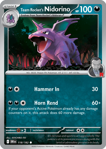 Team Rocket's Nidorino