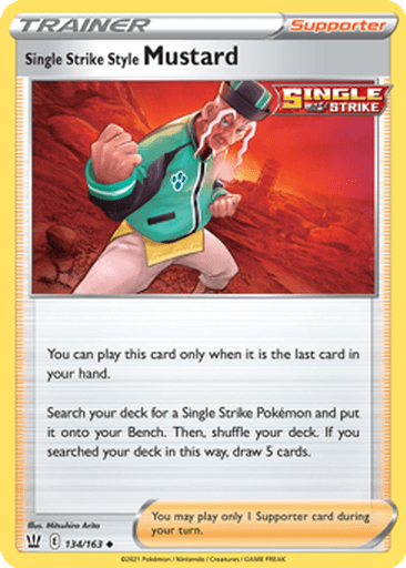 Single Strike Style Mustard